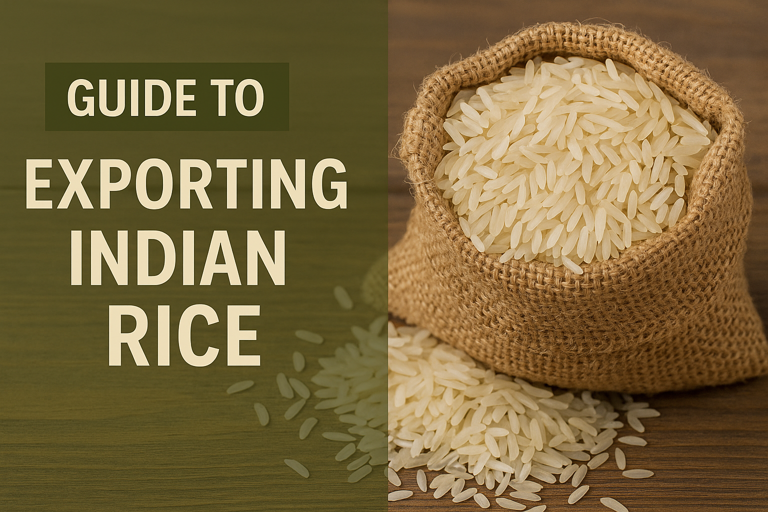Guide to exporting Indian Rice