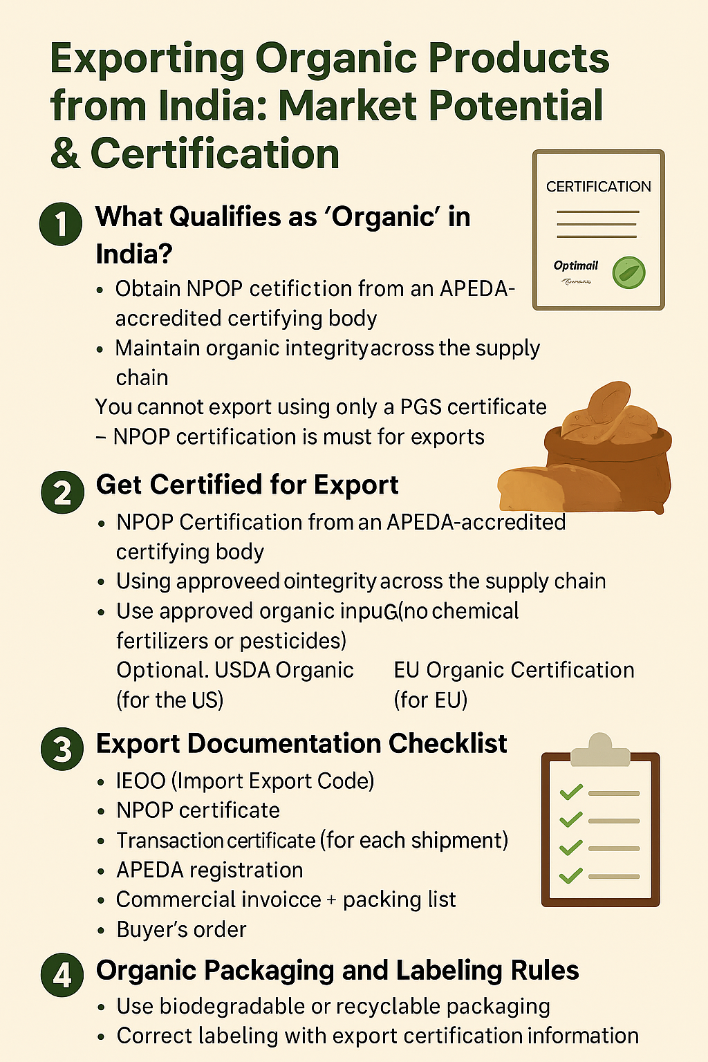 Exporting organic products from India
