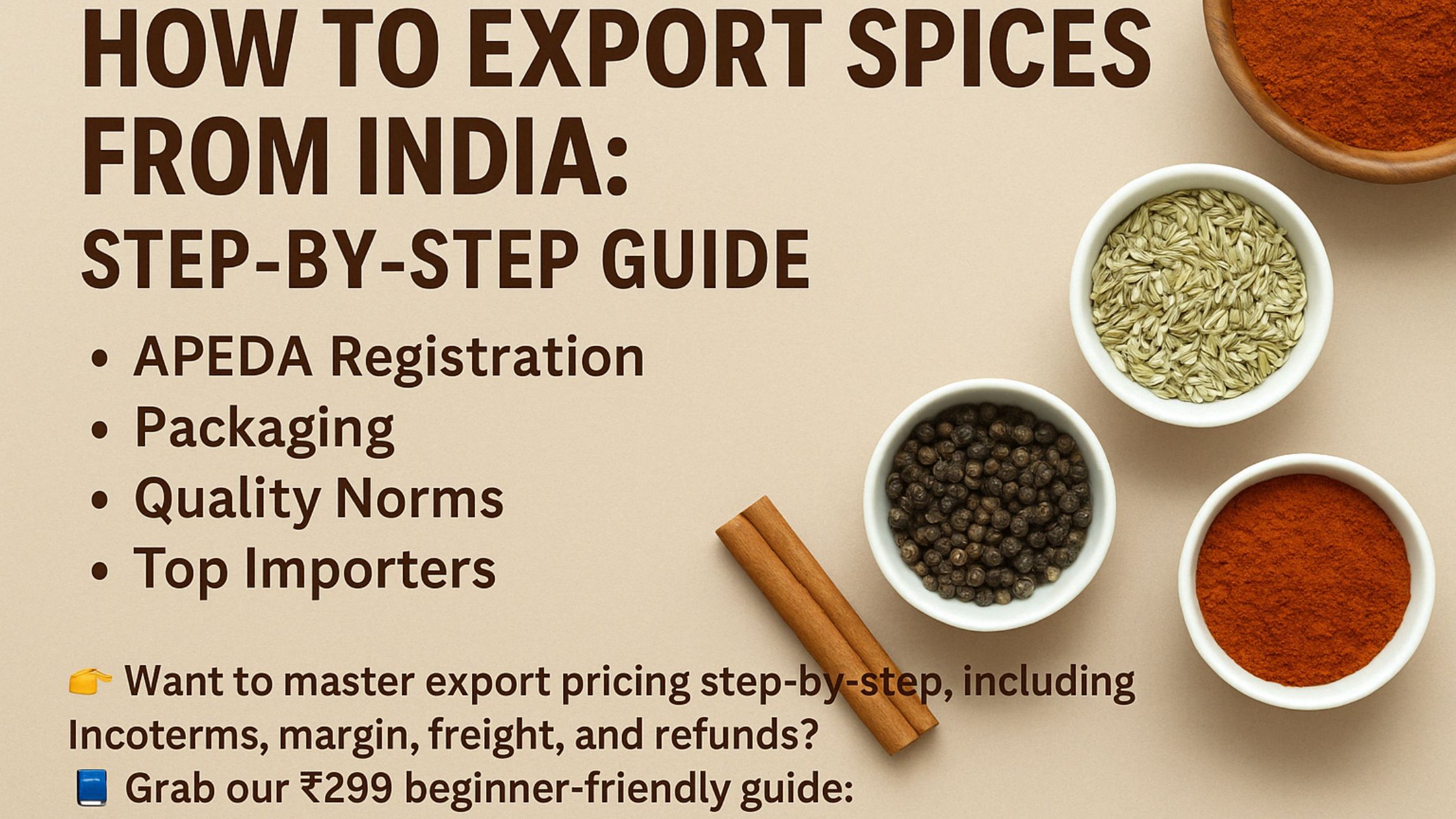 How to export spices from India