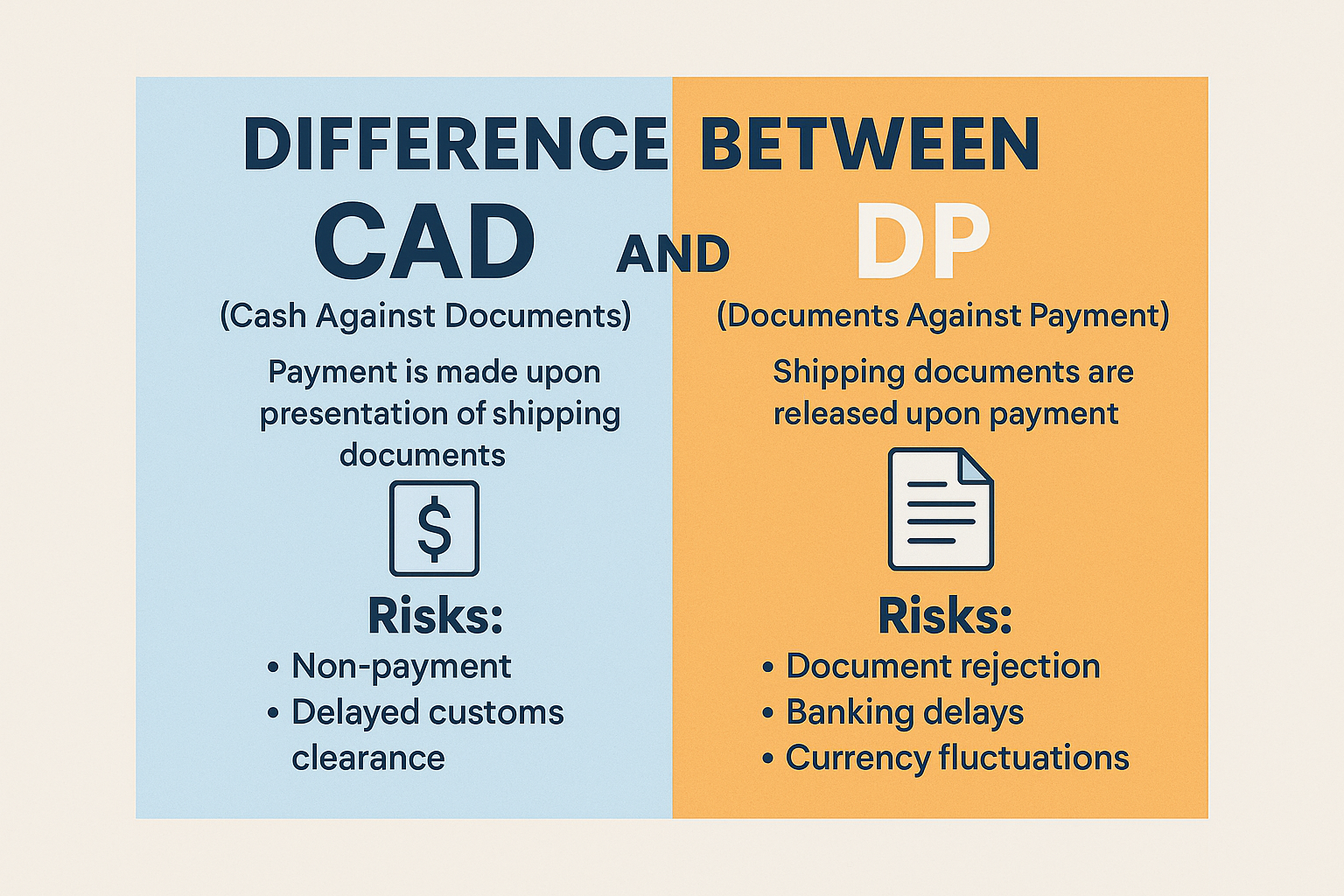 Top Differences Between CAD and DP and the Risks Involved – A Must-Know Guide for Exporters