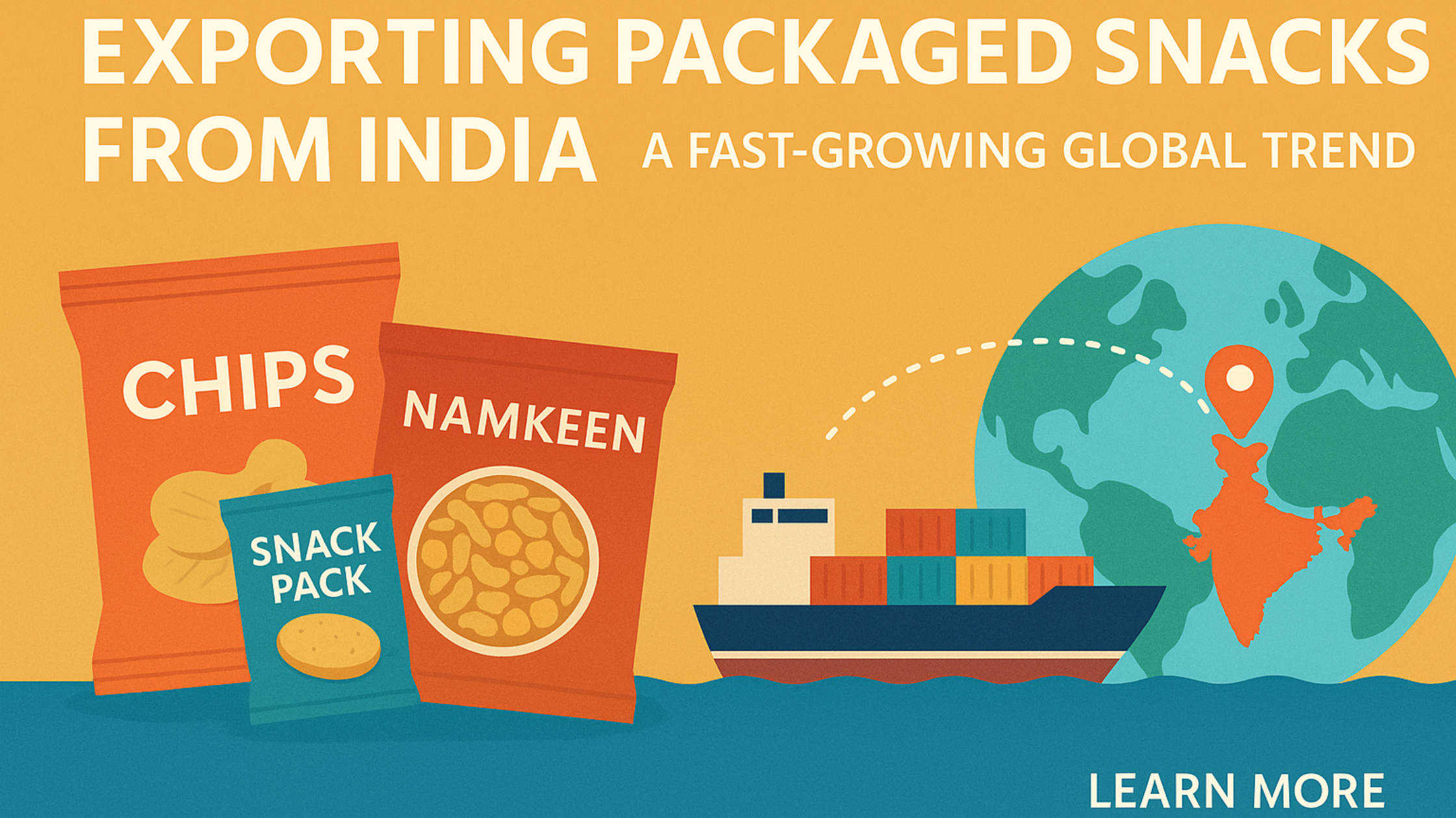 Exporting Packaged Snacks from India