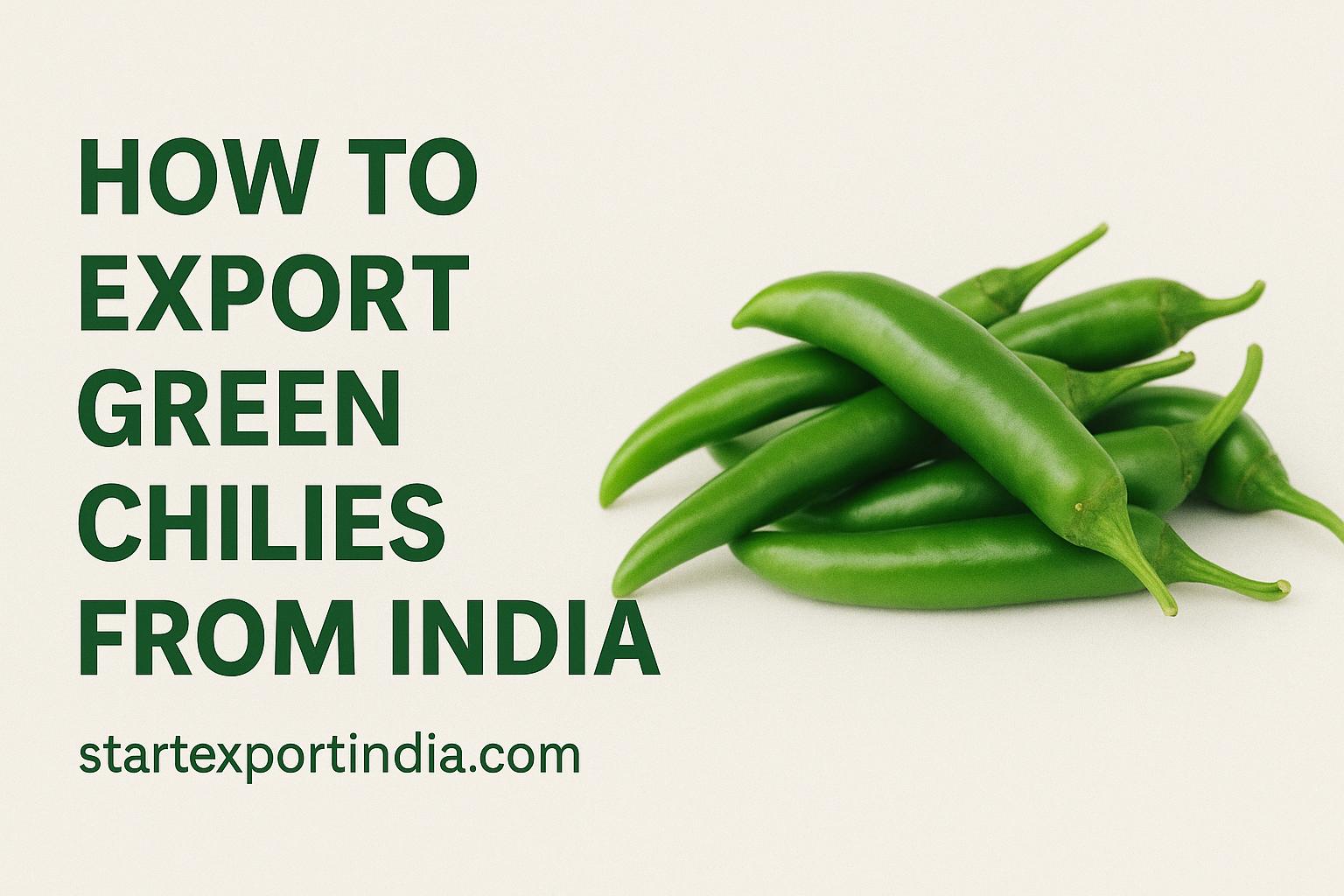 How to Export Green Chilies from India – A Complete Step-by-Step Process