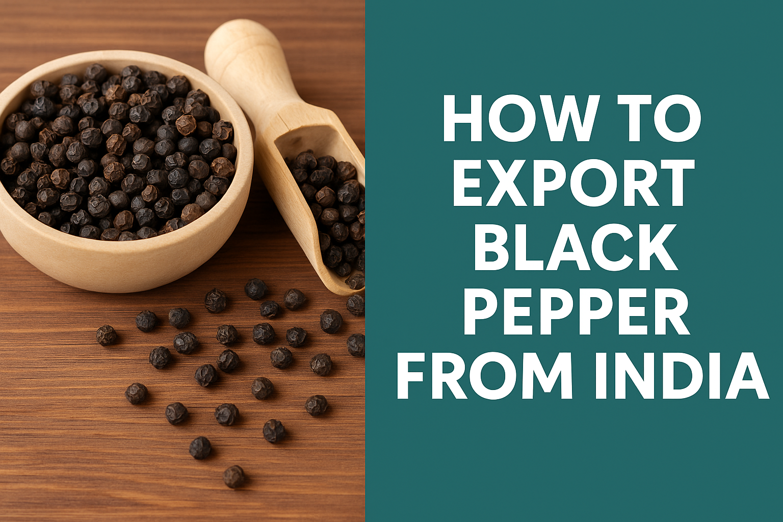 How to Export Black Pepper from India – A Complete Guide for Beginners