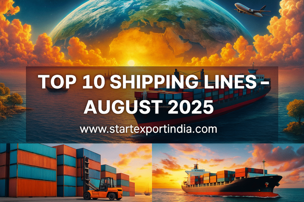 Top 10 Shipping Lines – August 2025