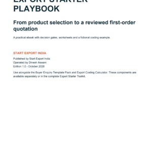 Cover of the Export Starter Playbook ebook