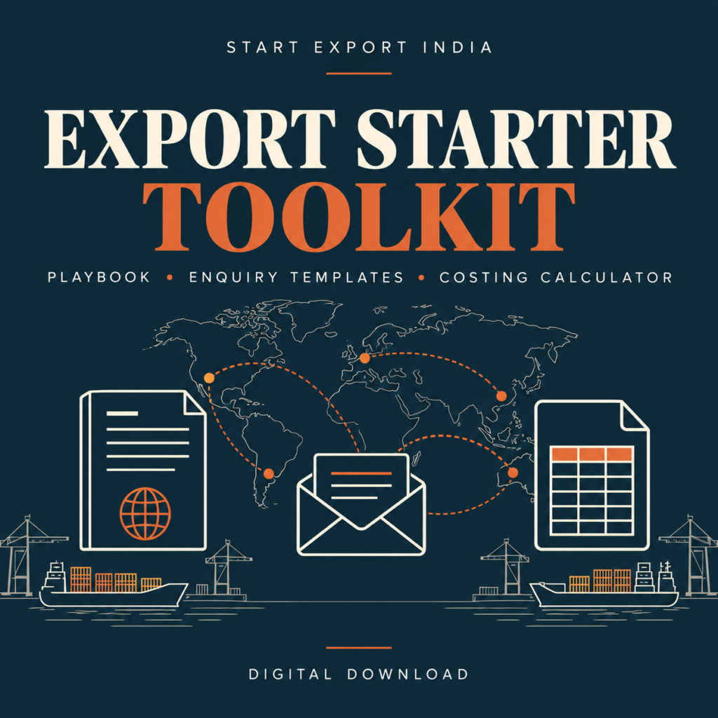 Export Starter Toolkit: playbook, enquiry templates and costing calculator digital download